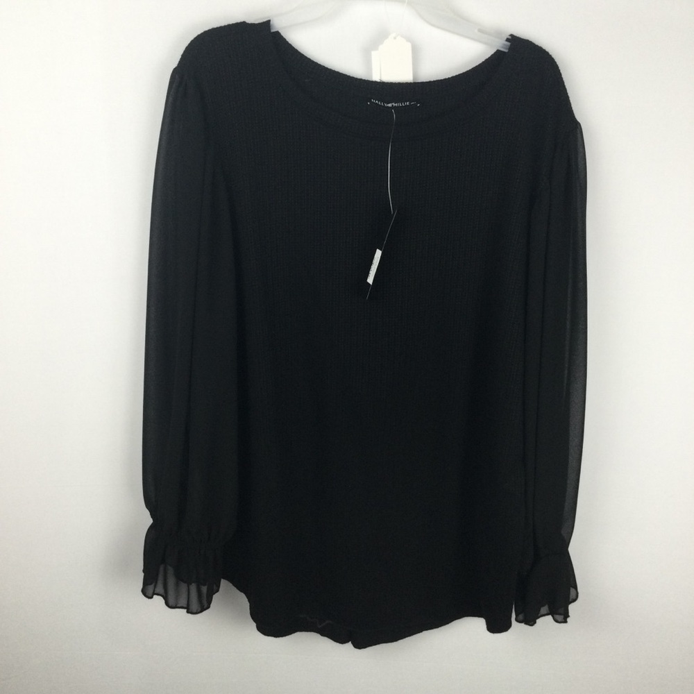 NWT Nally & Millie Top long sleeve womens size XL new‎